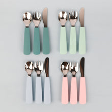 Load image into Gallery viewer, Toddler Feedie® Cutlery Set - Minty Green