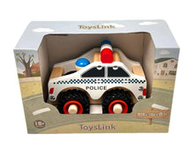 Load image into Gallery viewer, Wooden Police Car