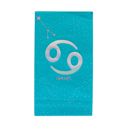 Zodiac Guest Napkin Cancer (Pack 16)