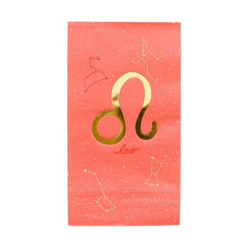 Zodiac Guest Napkin Leo (Pack 16)