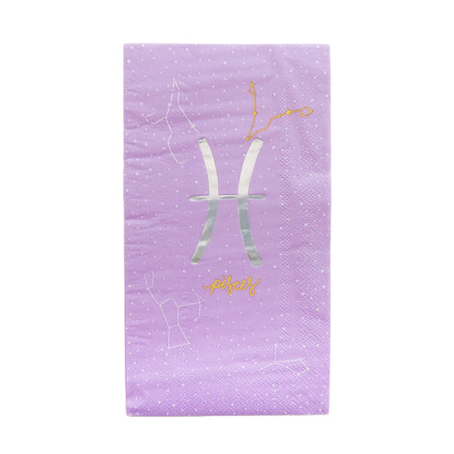Zodiac Guest Napkin Pisces (Pack 16)