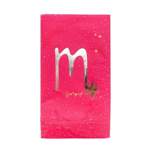 Zodiac Guest Napkin Scorpio (Pack 16)