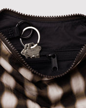 Load image into Gallery viewer, Baggu - Small Nylon Crescent Bag Gingham Brown