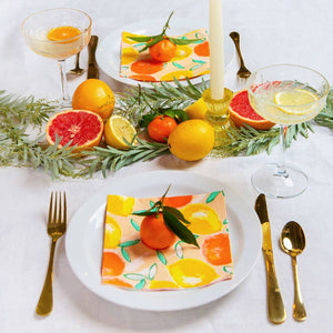 Citrus Lemon and Orange Napkins (Pack 20)