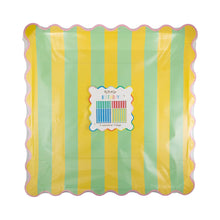 Load image into Gallery viewer, Bright Striped Plate Set
