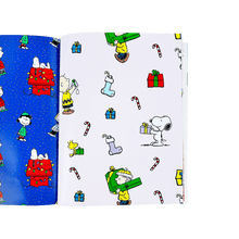 Load image into Gallery viewer, Peanuts Holiday Wrapping Paper Book