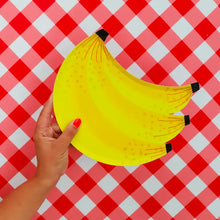 Load image into Gallery viewer, Bananas For You Banana Bunch Large Plates (Pk 8)