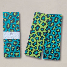 Load image into Gallery viewer, Luxury Tissue Paper Gift Wrap | Leopard  | Apple/Jade
