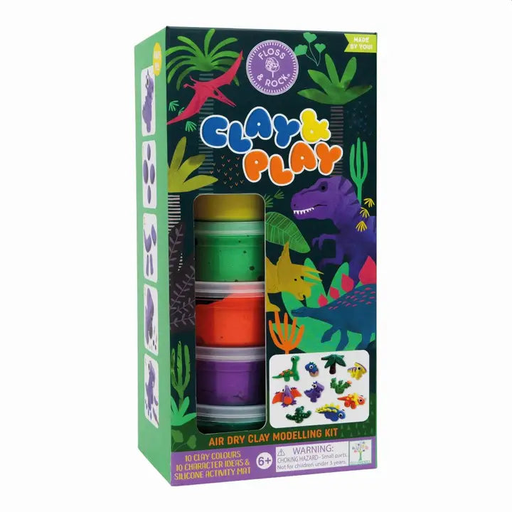 Floss & Rock Clay and Play - Dinosaur