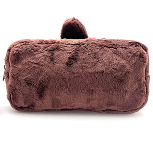 Monchhichi Chan Face Plush Cosmetic Bag