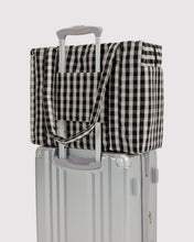 Load image into Gallery viewer, Baggu Small Cloud Carry-On Black &amp; White Gingham