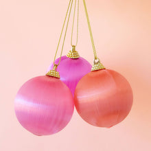 Load image into Gallery viewer, Retro Satin Ornaments Set of 9