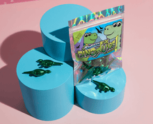 Load image into Gallery viewer, Bath Pearls Dinosaur Shaped Kiwi Scented