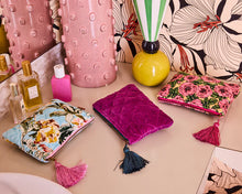 Load image into Gallery viewer, KIP &amp; Co. Wild Grape Velvet Cosmetics Purse