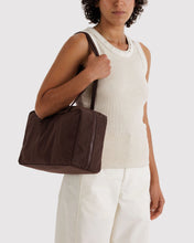 Load image into Gallery viewer, Baggu Medium Nylon Bowler Bag Coffee
