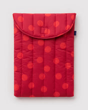 Load image into Gallery viewer, Baggu - Puffy Laptop Sleeve 16" Red Polka Dot