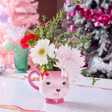 Load image into Gallery viewer, Packed Party 'Oh Deer' Pink Ceramic Reindeer Coffee Mug