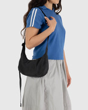 Load image into Gallery viewer, Baggu - Small Nylon Crescent Bag Black