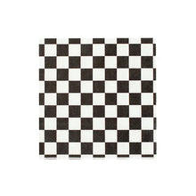 Load image into Gallery viewer, Checkered Black + White Napkins Small (Pack 20)