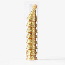 Load image into Gallery viewer, Gold Glitter Mini Party Hats (set 8)