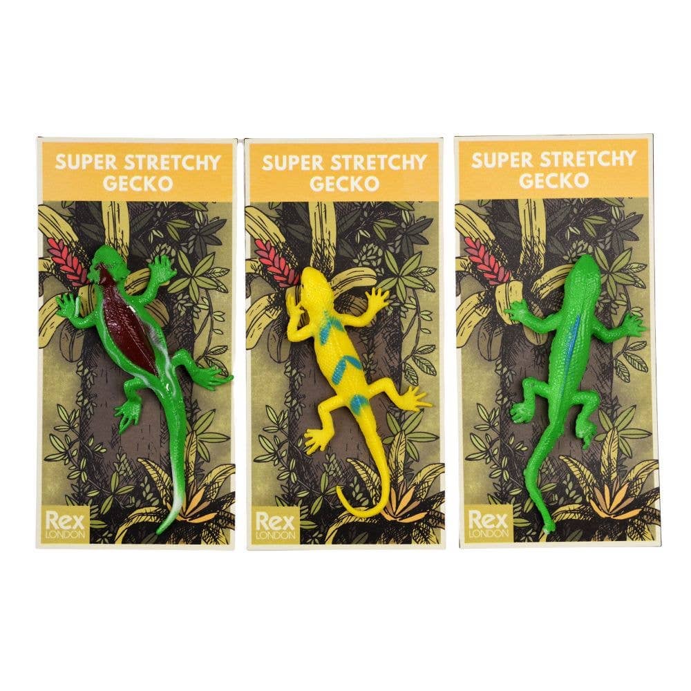 Rex London Creepy Crawlies – Assorted Super Stretchy Geckos