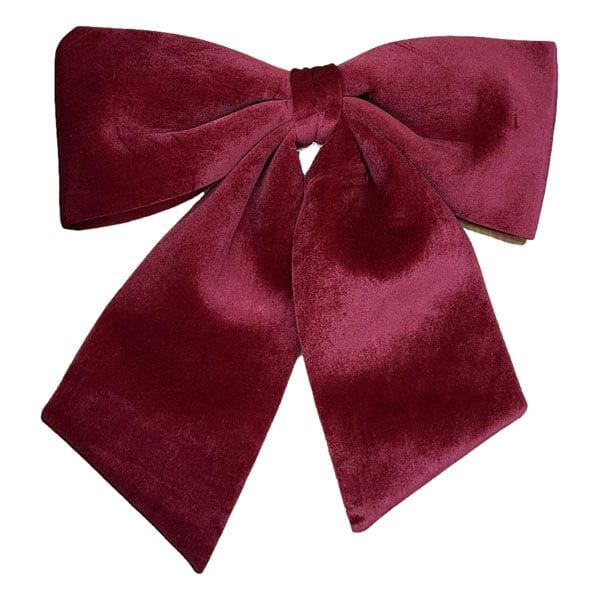 Giant Burgundy Velvet Bow