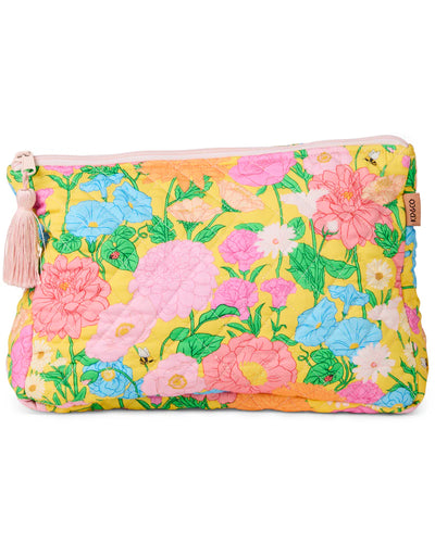 KIP & Co. Follow The Sun Quilted Cotton Toiletry Purse