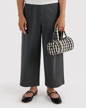 Load image into Gallery viewer, Baggu Small Nylon Duffle Bag Black and Cream Gingham