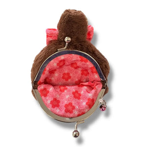 Monchhichi Sakura Coin Purse - Brown