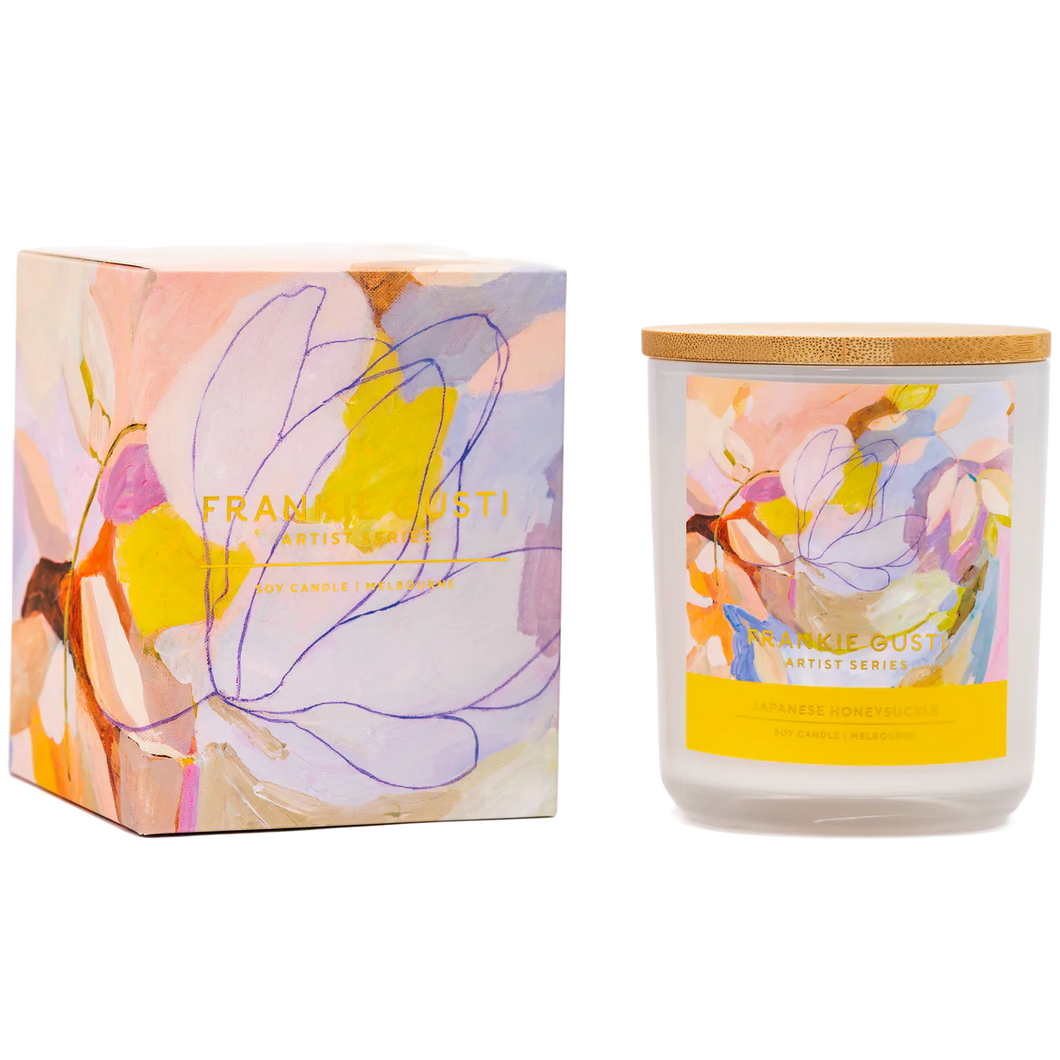 Frankie Gusti ARTIST SERIES CANDLE | JAPANESE HONEYSUCKLE | JADE FISHER