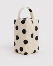 Load image into Gallery viewer, Baggu Dopp Kit Cream &amp; Black Polka Dot