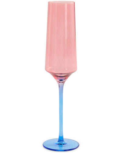 KIP & Co. Blue Robin Champagne Glass 2P