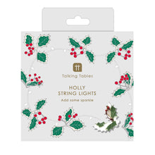Load image into Gallery viewer, Holly Sprig Christmas LED String Lights