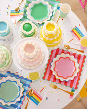 Load image into Gallery viewer, Bright Striped Plate Set