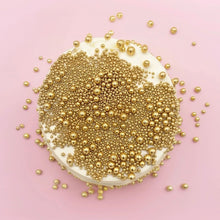 Load image into Gallery viewer, Shiny Gold Bubble Bubble Sprinkles (65g)