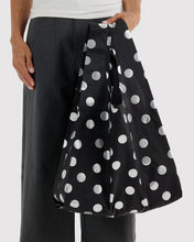 Load image into Gallery viewer, Baggu Standard Baggu Metallic Silver Polka Dot