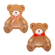 Load image into Gallery viewer, Beary Loved Teddy Bear Shaped Plate Set