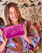 Load image into Gallery viewer, KIP &amp; Co. Wild Grape Velvet Toiletry Bag