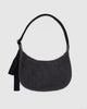 Baggu Medium Denim Crescent Bag Washed Black