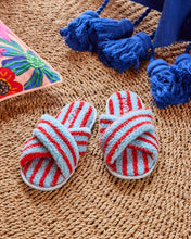 Load image into Gallery viewer, KIP &amp; Co. Hamilton Stripe Sherpa Adult Slippers