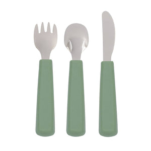 Toddler Feedie® Cutlery Set - Sage