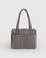 Load image into Gallery viewer, Baggu Small Cloud Carry-On Black &amp; White Gingham