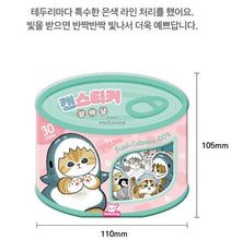 Load image into Gallery viewer, Mofusand Can Jelly 30 Stickers Set  – Shark Cat Blue