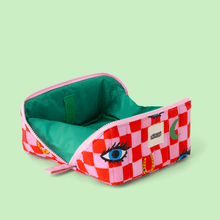 Load image into Gallery viewer, Checker Icons Flat Lay Wash Bag