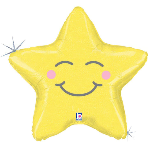 Happy Star Foil Balloon