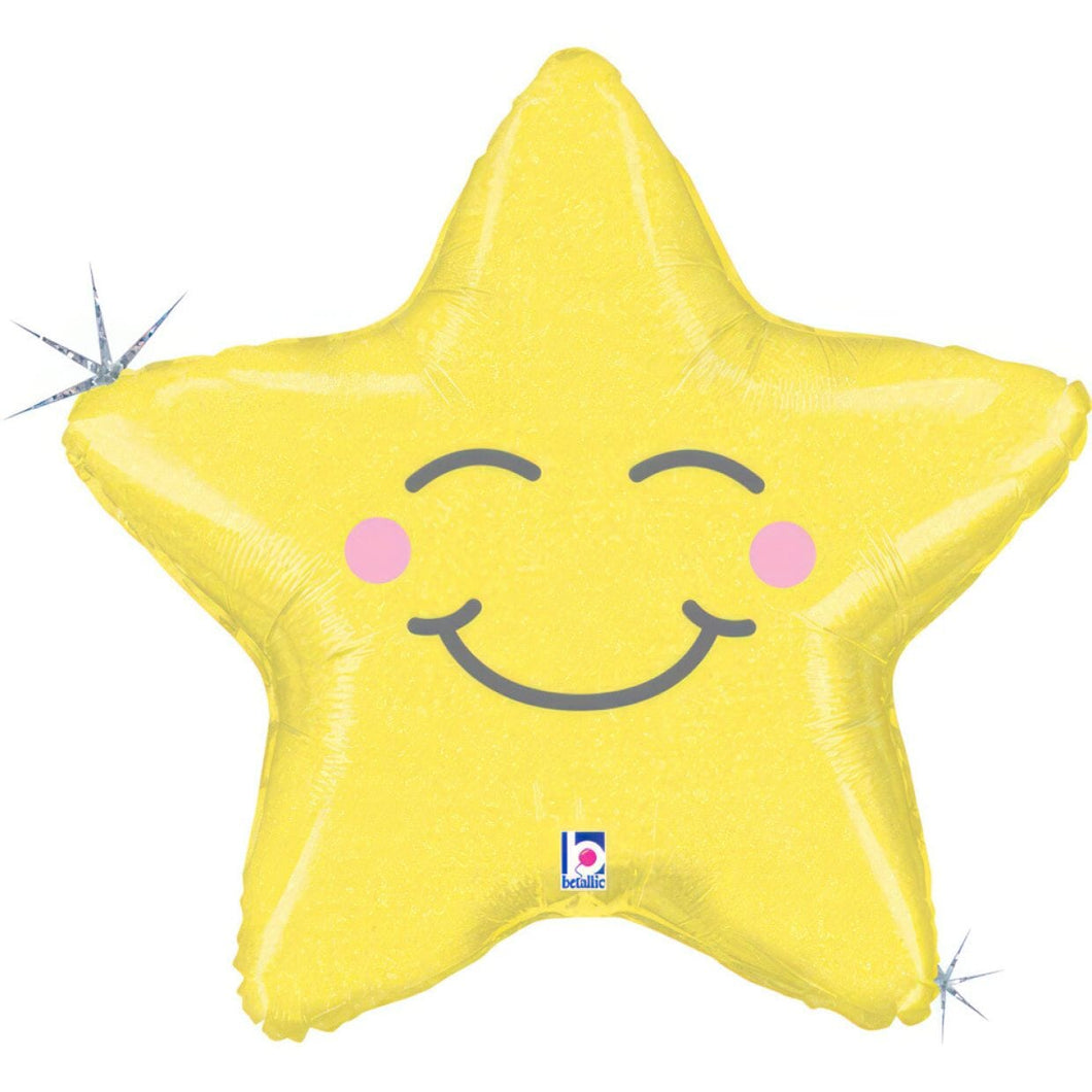 Happy Star Foil Balloon