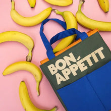 Load image into Gallery viewer, Blue Bon Appétit Lunch Bag