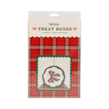 Load image into Gallery viewer, Red Plaid Christmas Cookie Boxes (Pack of 6)