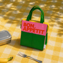 Load image into Gallery viewer, LUNCH BAG BON APPÉTIT MULTICOLOUR PINK