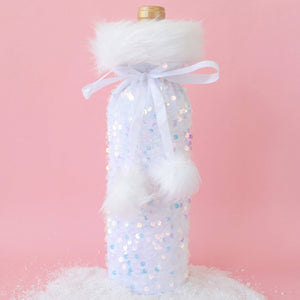 Holiday Sequin Wine Bag | Iridescent